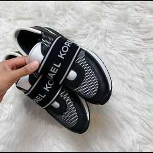 Michael Kors Mesh and Leather Slip-on Sneakers